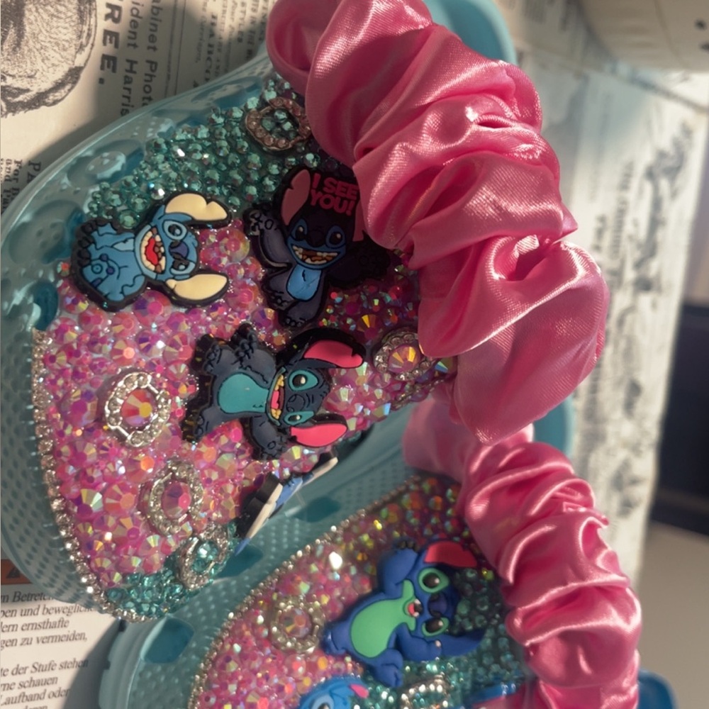 Custom made stitch crocs - 8c